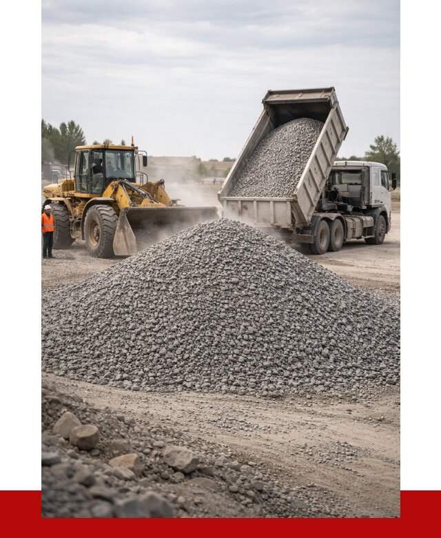 Купить щебень с доставкой в Кстово от 2546 руб. | ПРОНЕРУДКсв