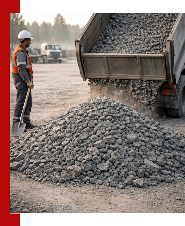 Гранитный щебень фракции 100–201 для строительства в Кстове