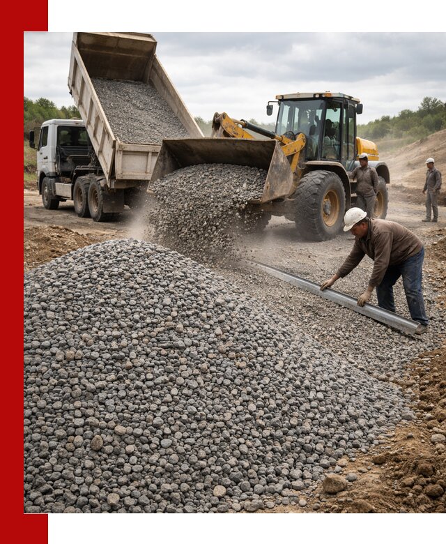Гравийный щебень фракция 5-20 с доставкой в Кстове