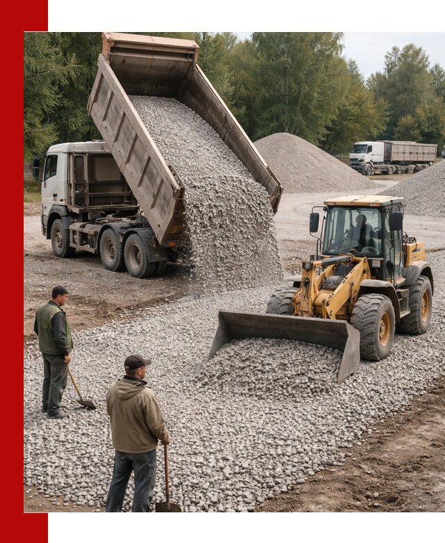 Купить гравийный щебень фракция 20-40 в Кстово с доставкой