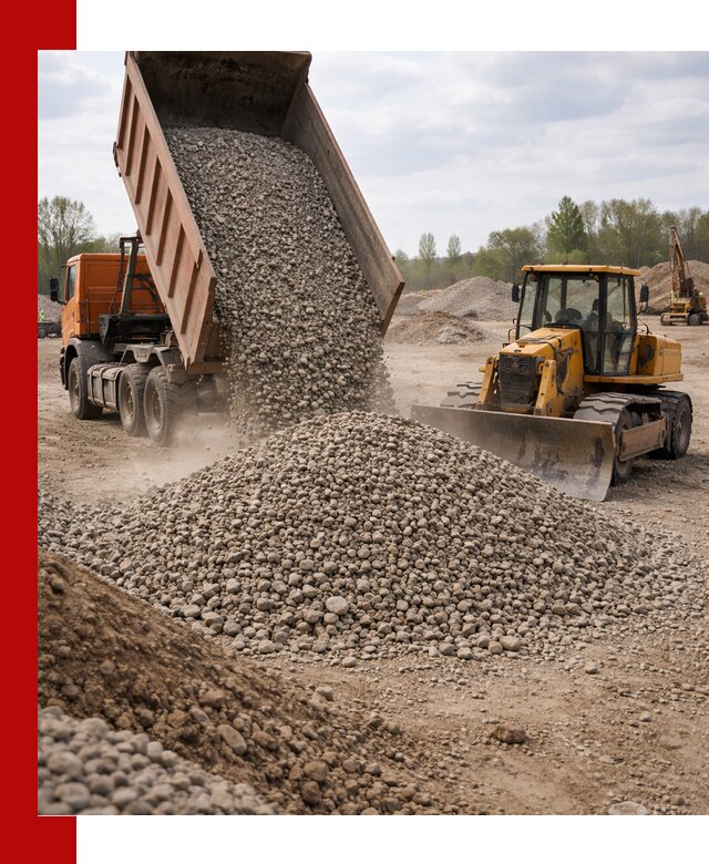 Доставка гравийного щебня фракции 40-70 в Кстово