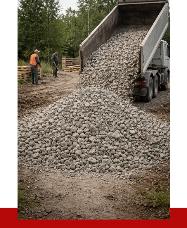 гравийный щебень фракция 70-120 в Кстово от 2495 р. ПРОНЕРУДКсв