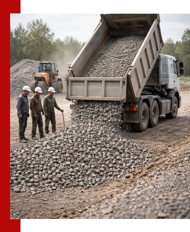 Доставка гравийного щебня фракции 70-120 в Кстово