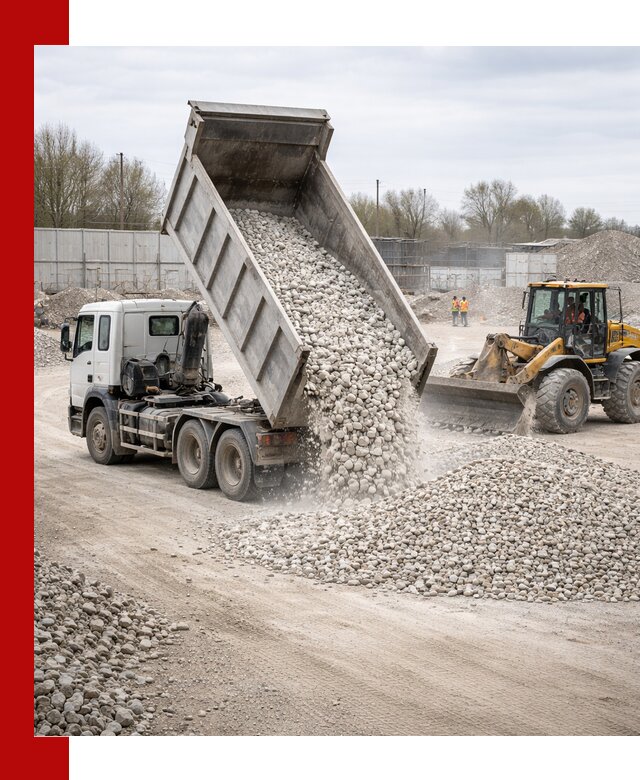 Доставка и продажа известнякового щебня в Кстово