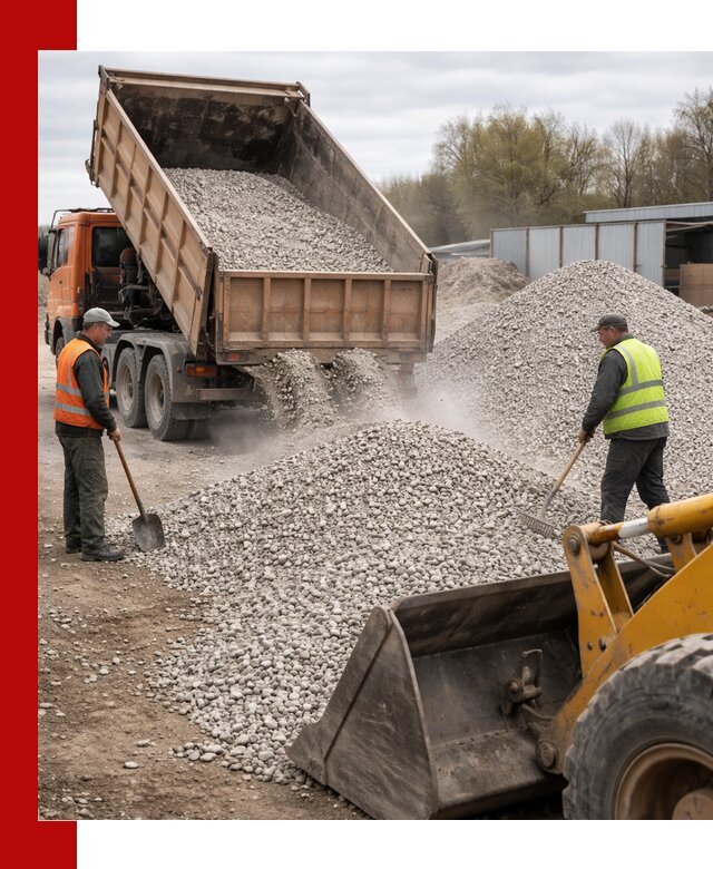 Доломитовый щебень фракции 5-20 с доставкой в Кстово