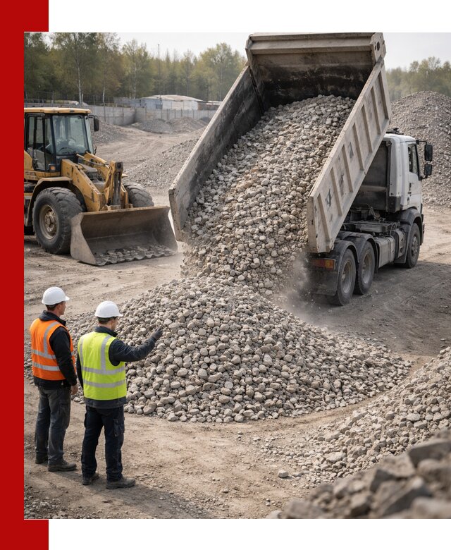 Вторичный щебень фракция 40–70 доставка в Кстово