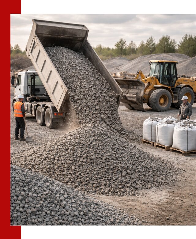 Бетонный щебень фракция 5–20 с доставкой в Кстово