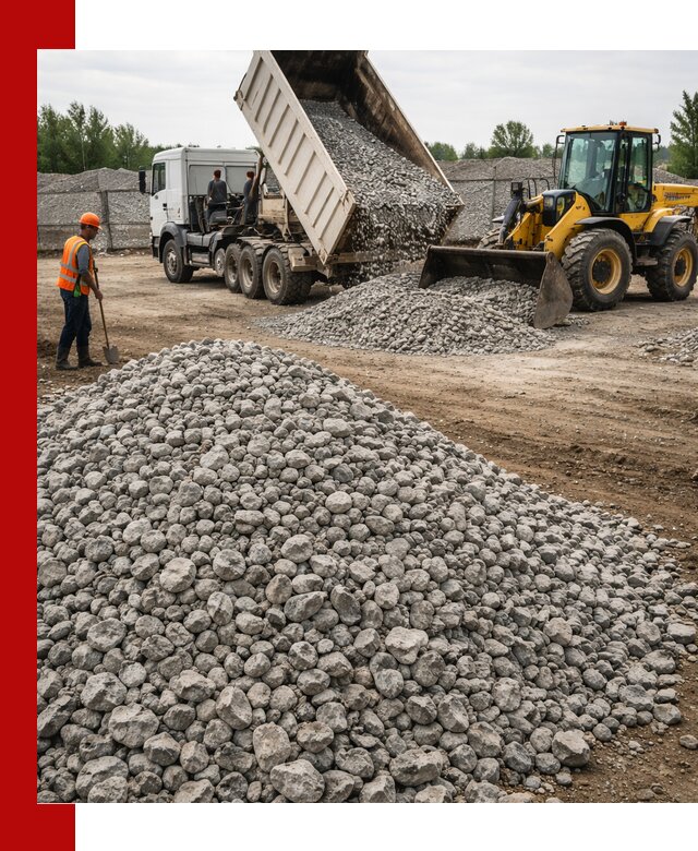 Доставка бетонного щебня фракции 40-70 в Кстово