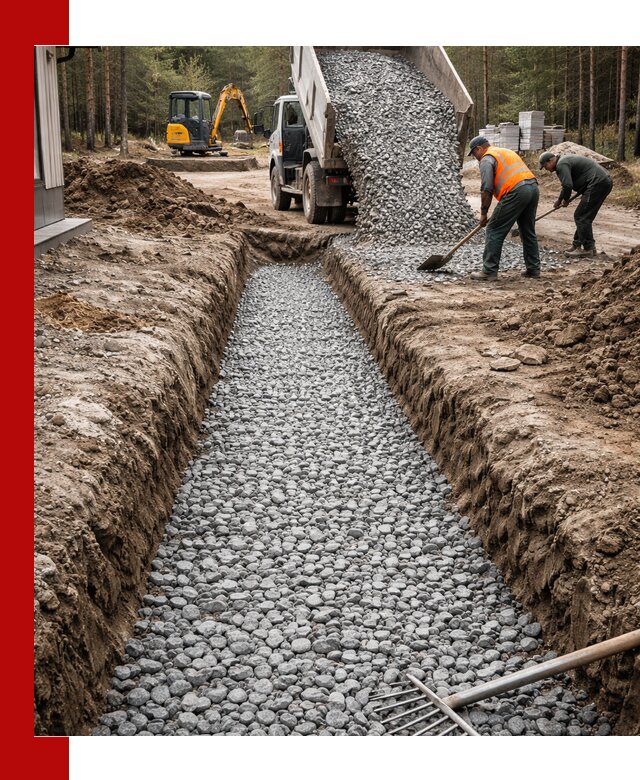 Щебень для дренажа с доставкой в Кстово высокого качества