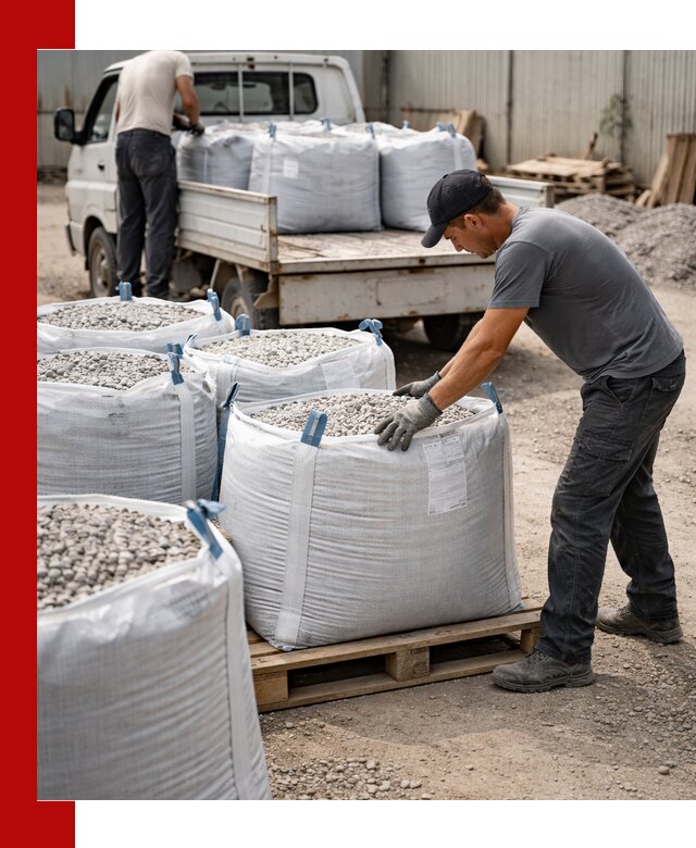 Доставка щебня в мешках по выгодным ценам в Кстово