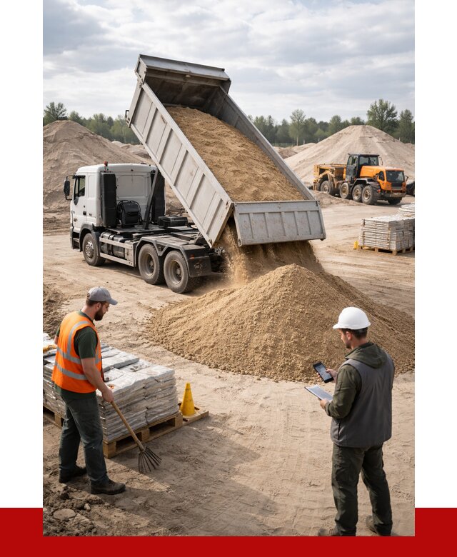 Карьерный песок с доставкой в Кстово от 3666 р. ПРОНЕРУДКсв