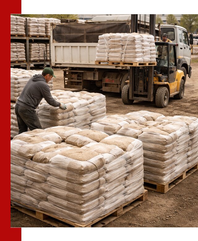 Карьерный песок в мешках с доставкой в Кстово