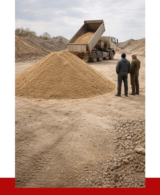 Карьерный песок крупнозернистый в Кстово от 8656 р | ПРОНЕРУДКсв