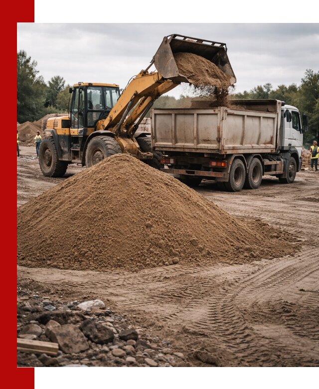 Доставка речного песка навалом в Кстово быстро и выгодно