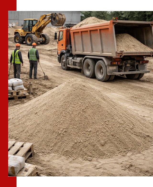 Доставка и продажа мытого речного песка в Кстове