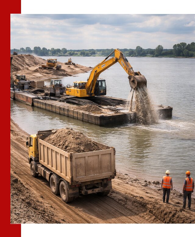 Намывной песок с доставкой в Кстово оптом и в розницу