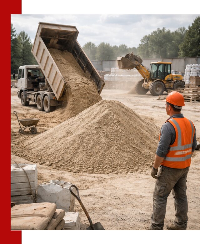 Доставка строительного песка с самосвалом в Кстово