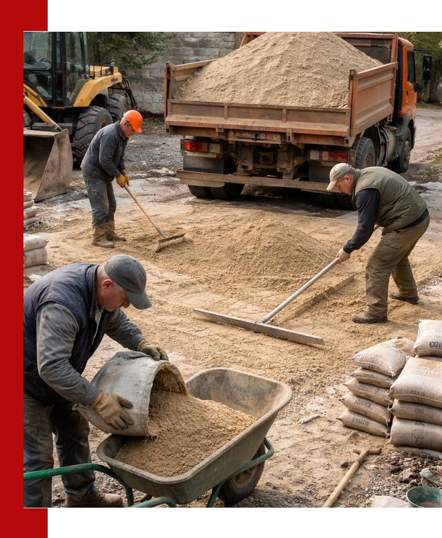 Поставка песка для стяжки в Кстово с быстрой доставкой