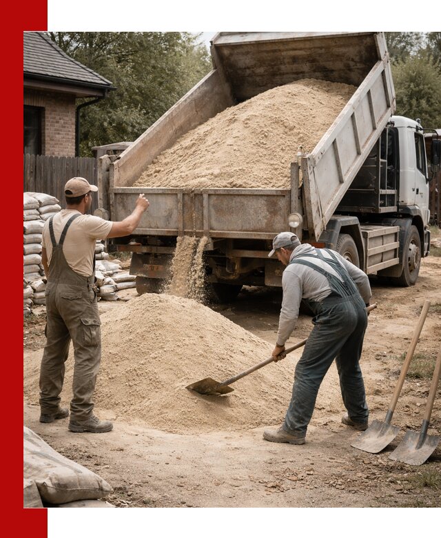 Песок для штукатурки с доставкой в Кстово качественный и чистый