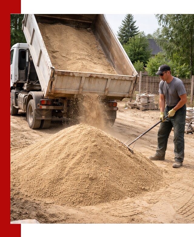 Доставка сухого песка самосвалами в Кстово