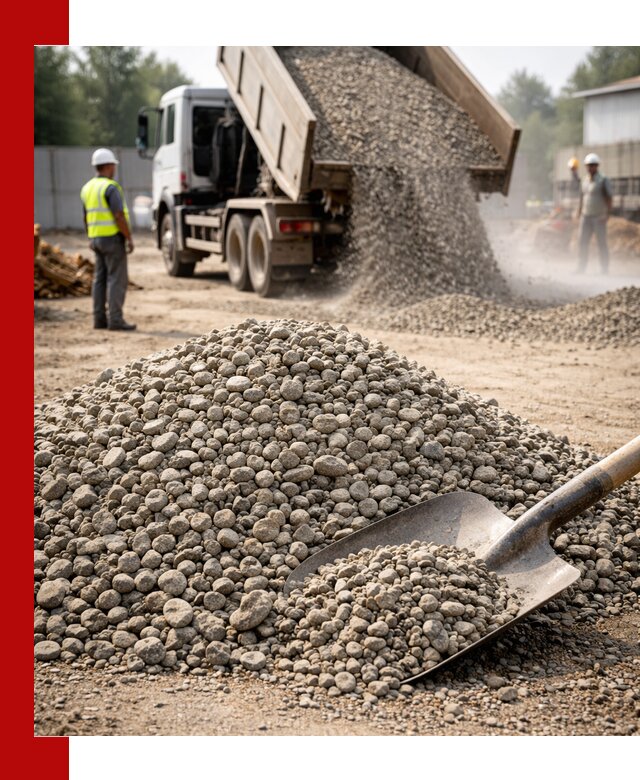 Доставка гравия фракции 20-40 в Кстово с самосвалами