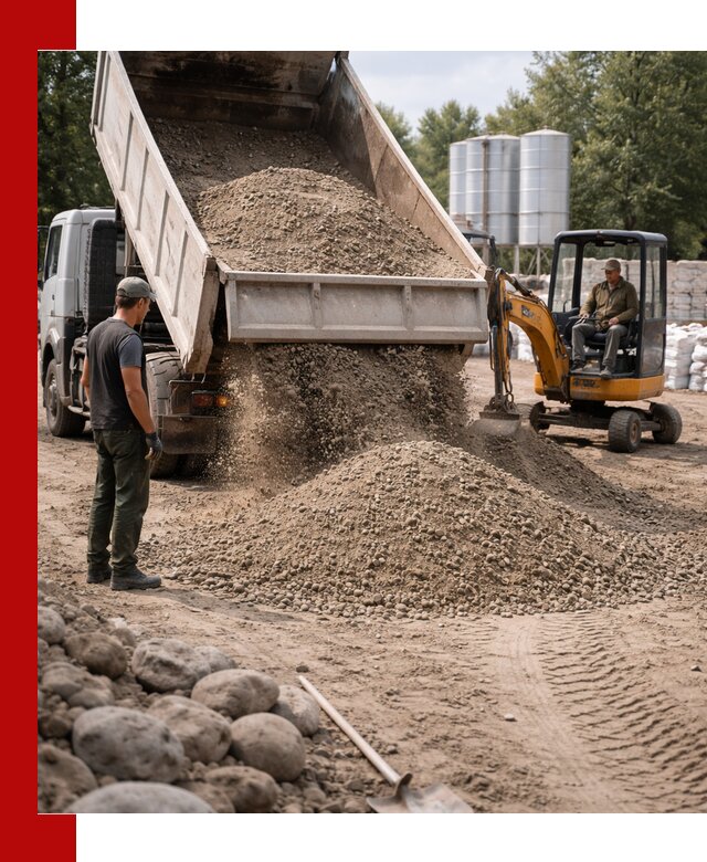 Доставка ПГС С3 в Кстово самосвалами и миксерами