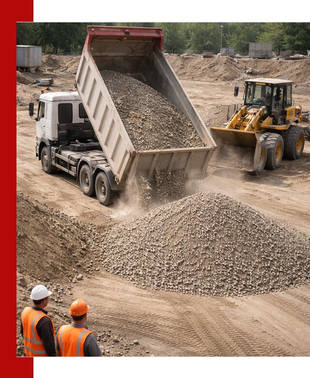 Щебень с песком (ЩГПС С2) с доставкой в Кстово