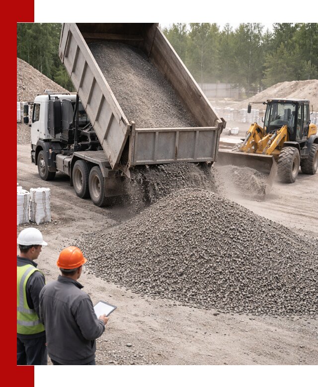 Доставка и продажа гранитного отсева 0-10 в Кстово