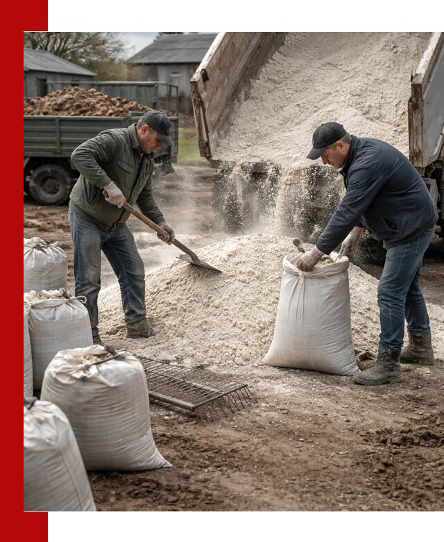 Доставка извести пушонки в Кстово оптом и мелким оптом