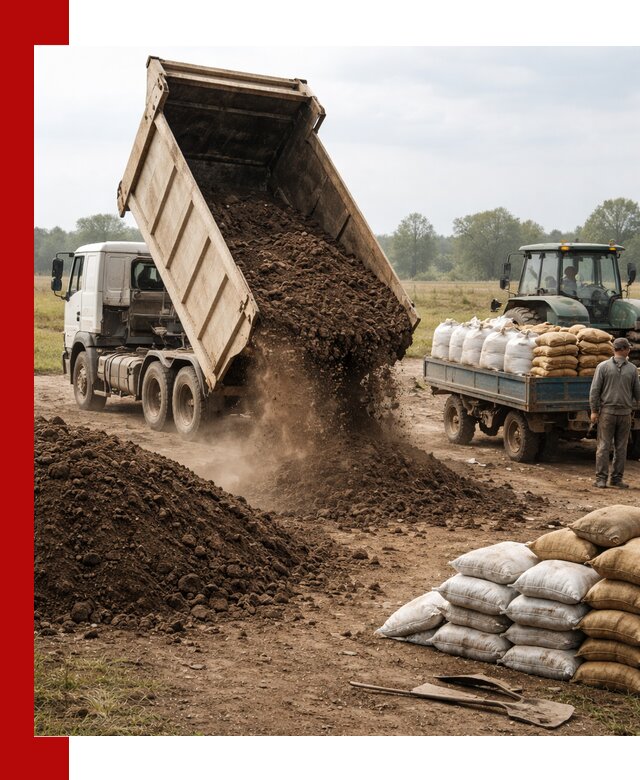Доставка грунта и удобрений оптом в Кстово для сельхоз и строительства