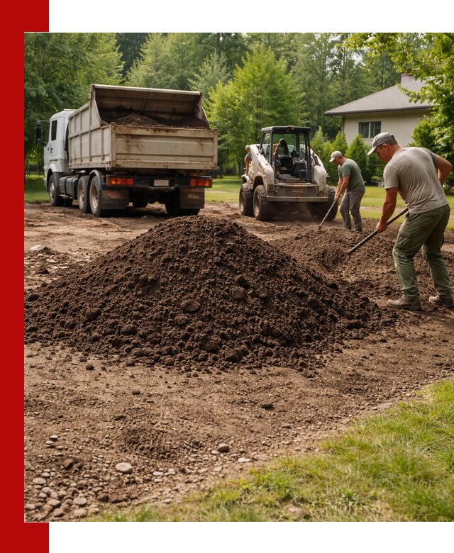 Доставка и укладка грунта для газона в Кстово