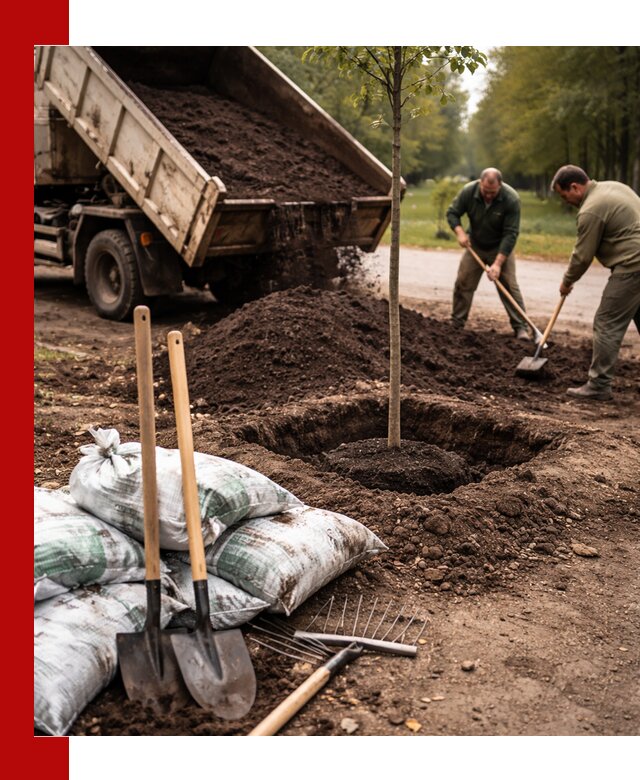 Грунт для посадки деревьев в Кстово — доставка и подготовка почвы