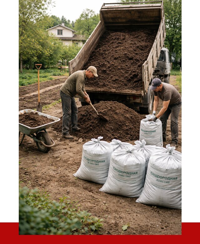 Плодородная смесь в Кстово от 4277 р./куб с доставкой | ПРОНЕРУДКсв