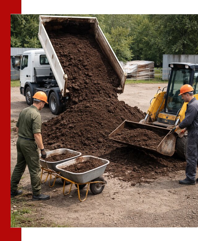 Доставка торфо-земляной смеси в Кстове для огорода и ландшафта