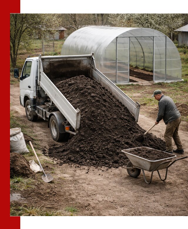 Чернозем для теплицы с доставкой в Кстово