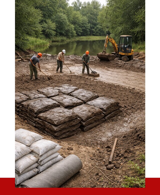 Купить глину для пруда в Кстово от 4583 р. с доставкой | ПРОНЕРУДКсв