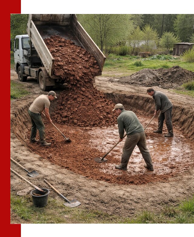 Купить качественную глину для пруда в Кстово