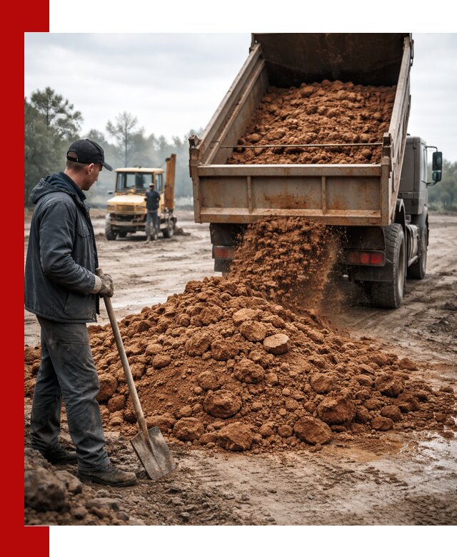Глина для засыпки в Кстово с доставкой самосвалами
