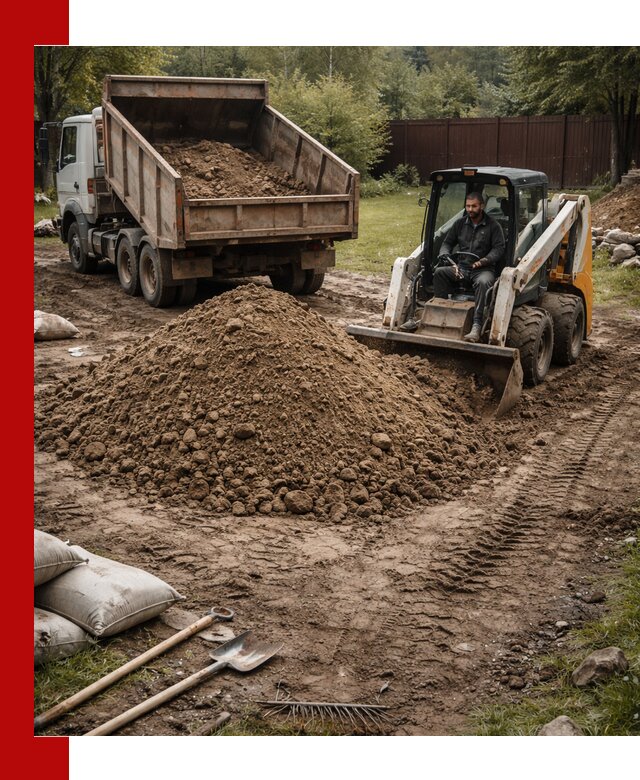 Суглинок для планировки участков в Кстово с доставкой и выгрузкой