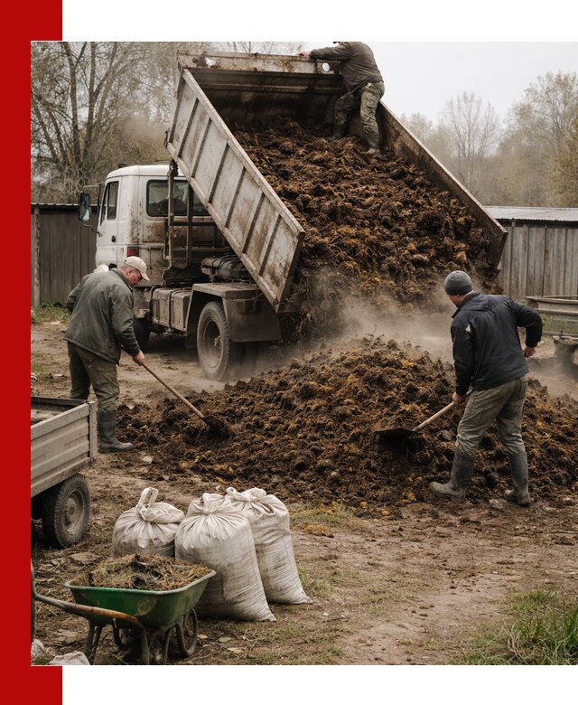 Доставка коровьего навоза самосвалом в Кстово