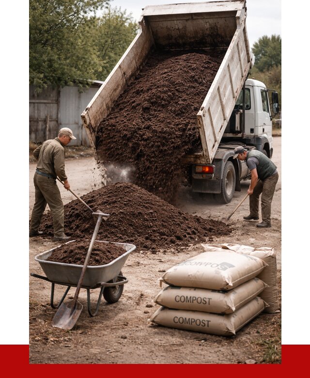 Купить компост в Кстово от 4277 р. за куб с доставкой | ПРОНЕРУДКсв