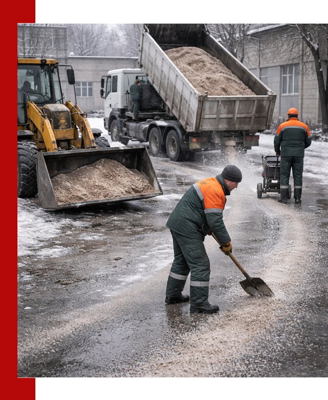 Реагент против гололеда с доставкой и нанесением в Кстово