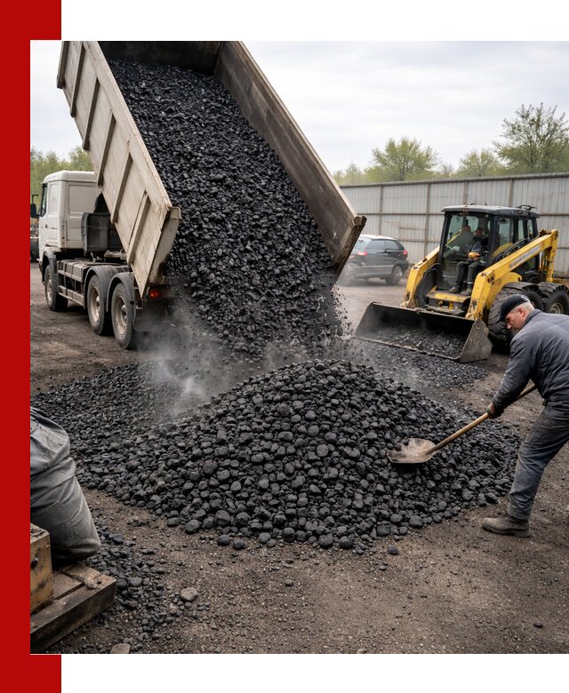 Доставка угля орех в Кстово оптом и в розницу