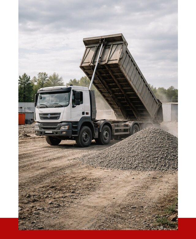 Доставка самосвалом 40 кубов в Кстово от 9166 р. | ПРОНЕРУДКсв