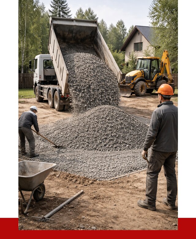 Отсыпка участка щебнем в Кстово от 6620 р. ПРОНЕРУДКсв