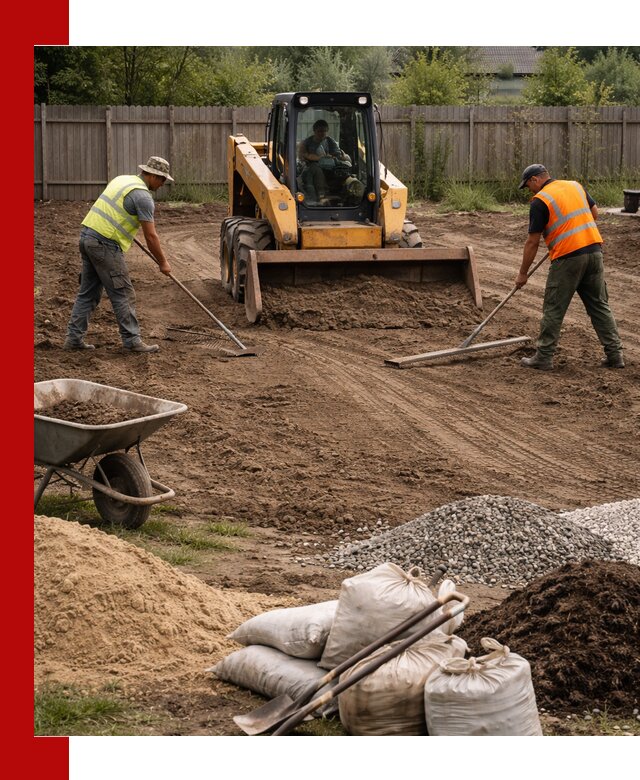Выравнивание участка под строительство и благоустройство в Кстово