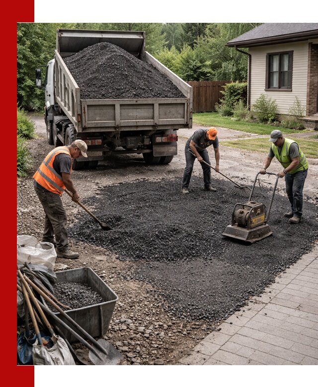Асфальтовая крошка для двора с доставкой в Кстове